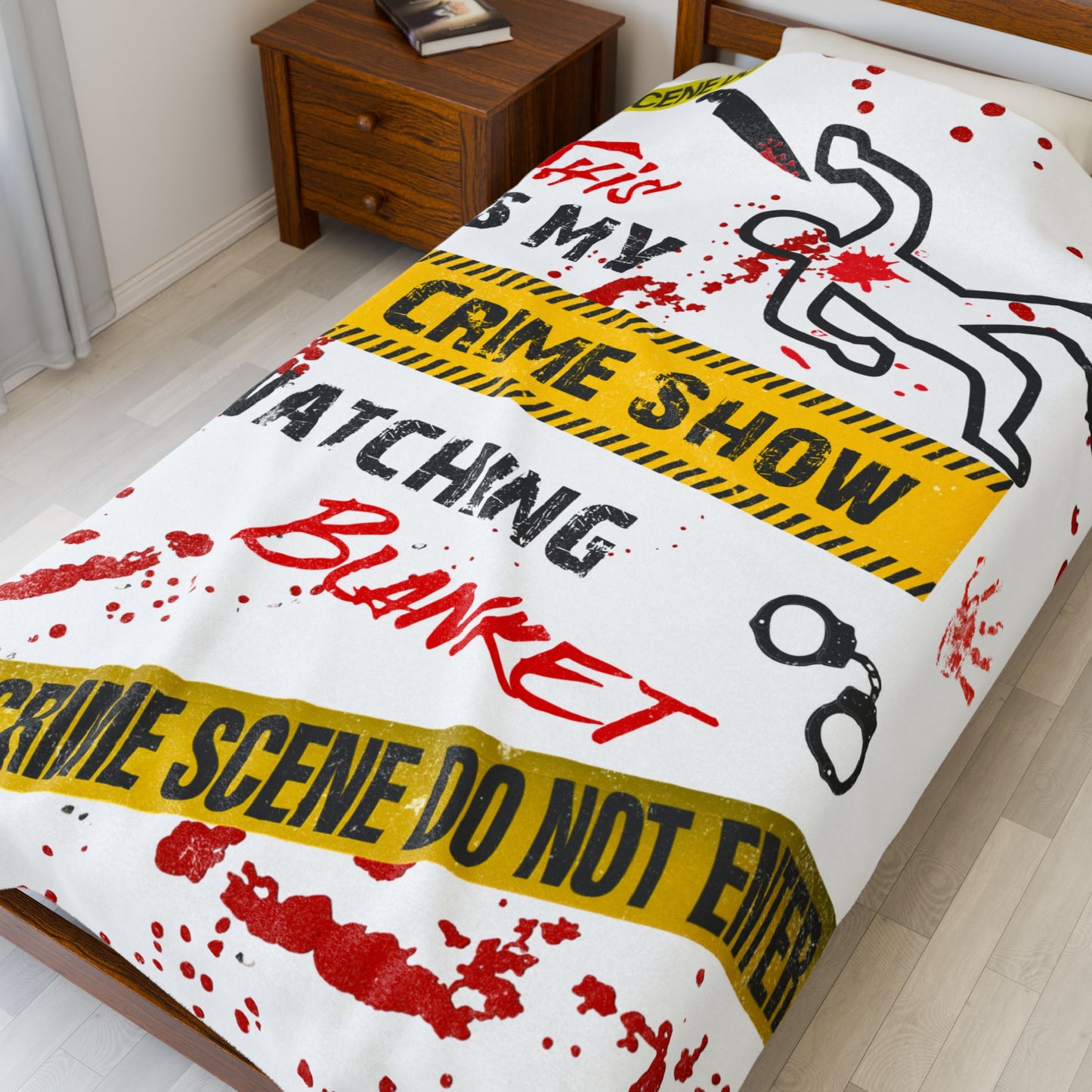 This is My Crime Show Watching Blanket, Perfect for Movie Nights, Multiple Sizes