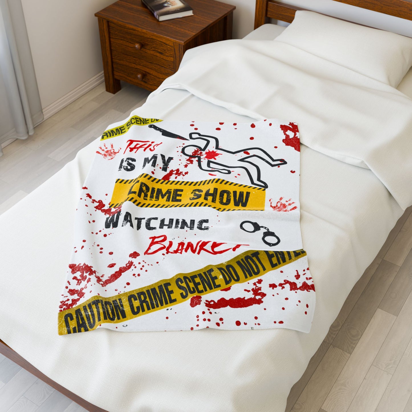 This is My Crime Show Watching Blanket, Perfect for Movie Nights, Multiple Sizes