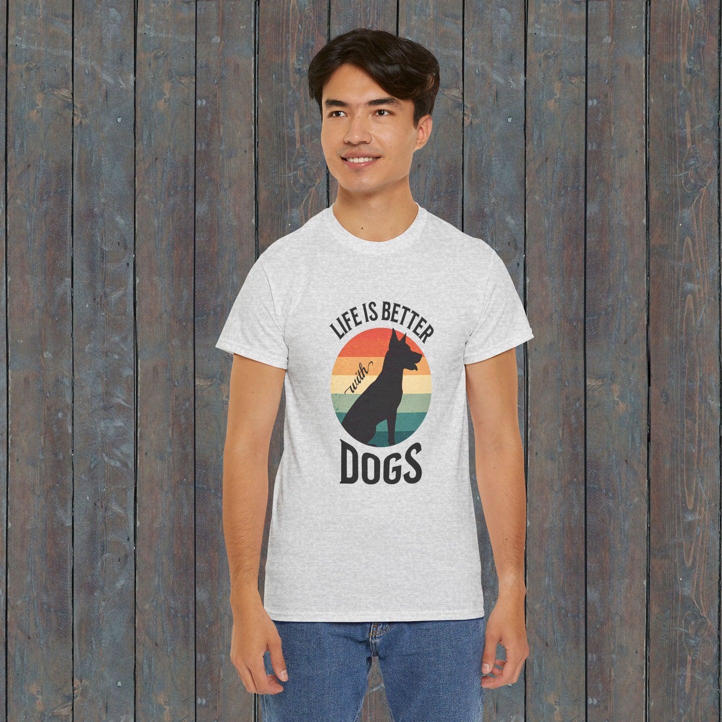 Life is Better with Dogs - Dog Lover T-shirt