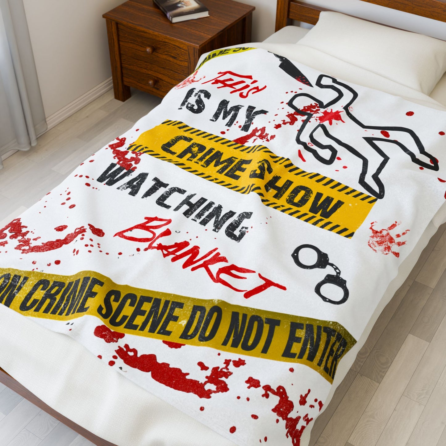 This is My Crime Show Watching Blanket, Perfect for Movie Nights, Multiple Sizes