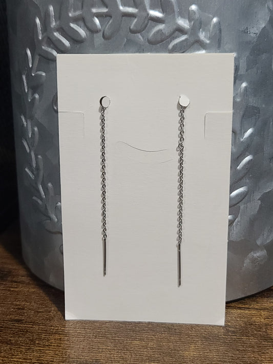 Stainless Steel Stylish Butterfly Threader Earrings