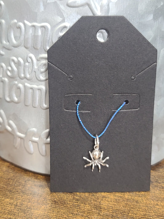 Spider Charm - 3D Sterling Silver Charm for Bracelets or Necklaces