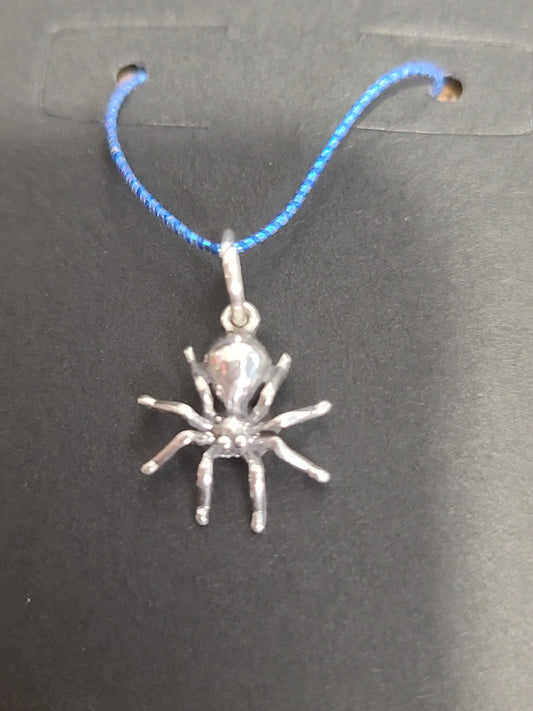 Spider Charm - 3D Sterling Silver Charm for Bracelets or Necklaces