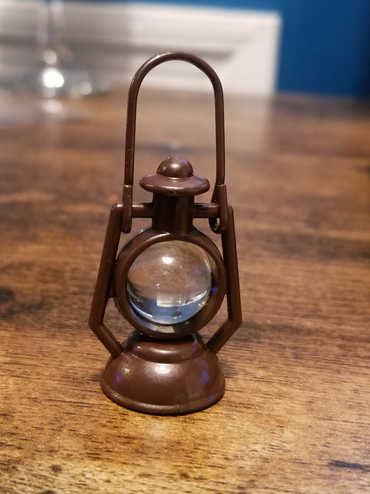 Miniature Metal Lantern for Fairy Garden or Dollhouse, Gnome Garden Decor