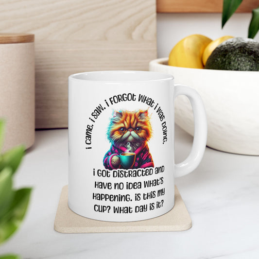 Funny Menopause Mug, Grumpy Cat Coffee Cup