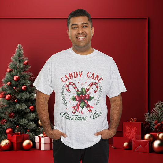 Candy Cane Christmas Club Christmas Short Sleeve Tee