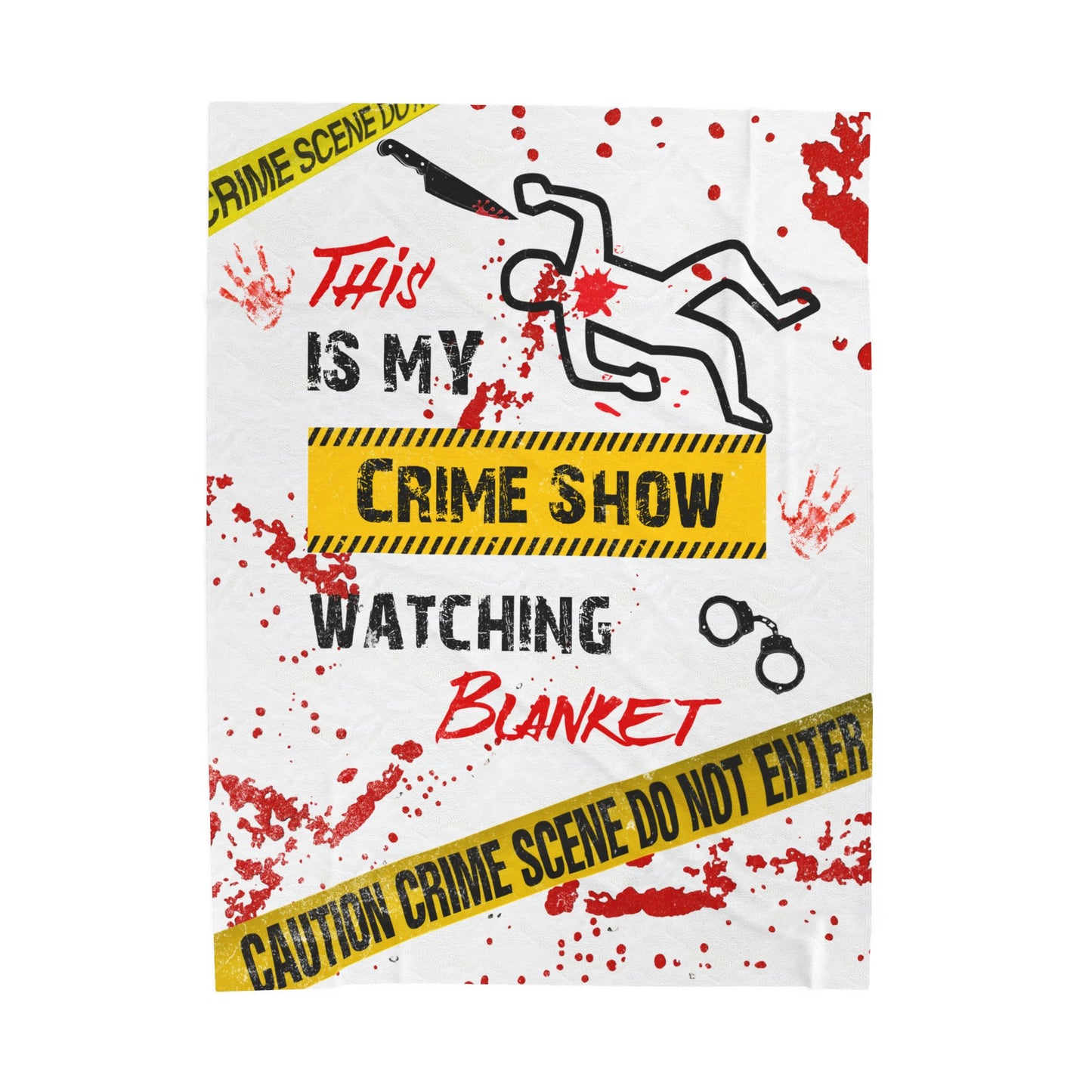 This is My Crime Show Watching Blanket, Perfect for Movie Nights, Multiple Sizes