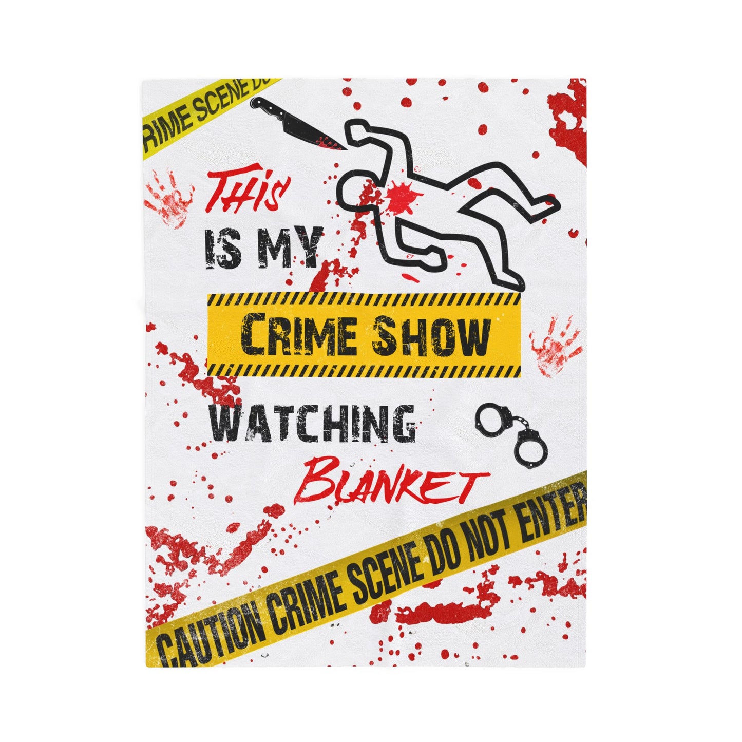 This is My Crime Show Watching Blanket, Perfect for Movie Nights, Multiple Sizes