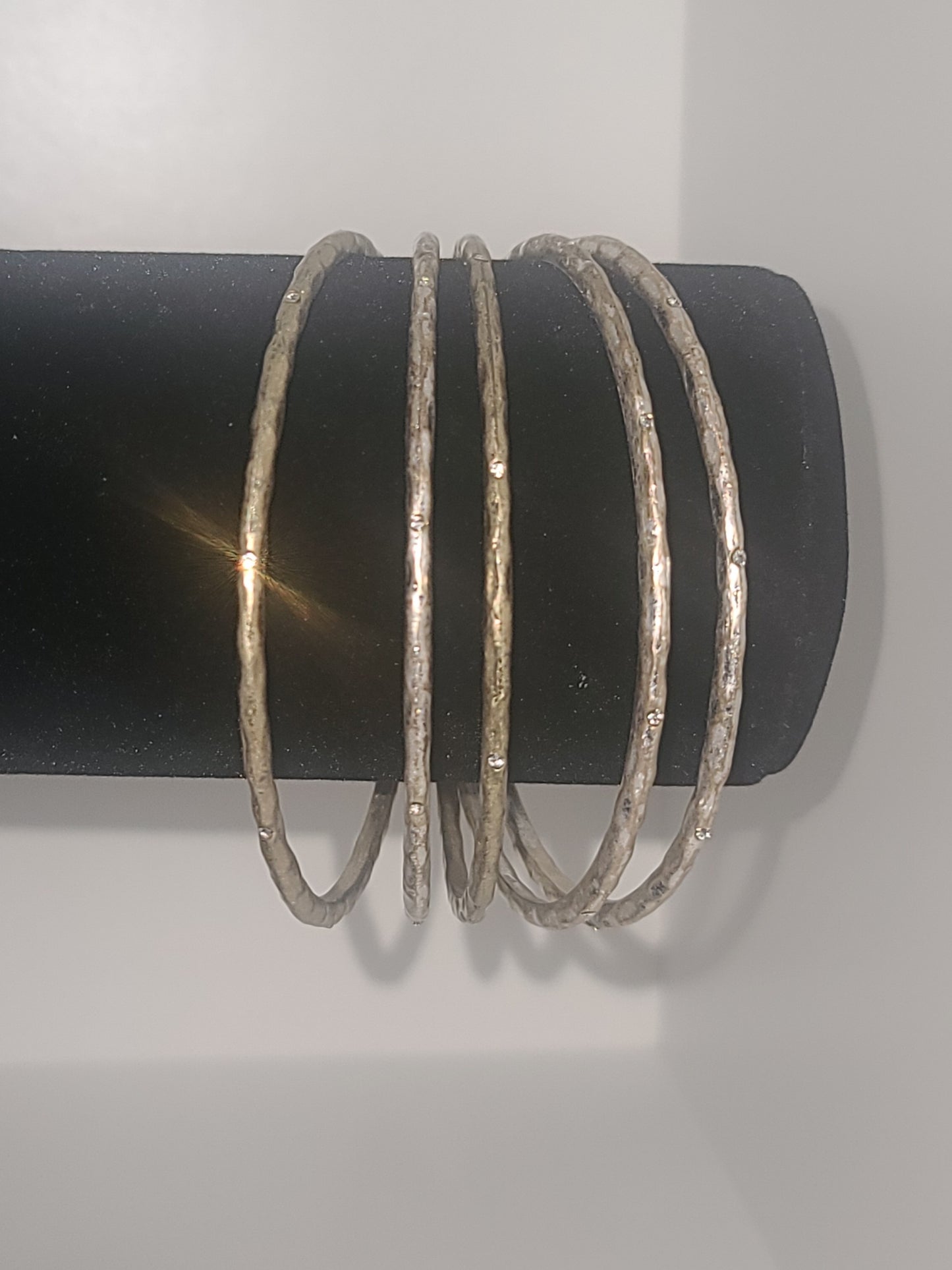 Vintage Premier Designs "Twinkle" 5-Piece Bangle Bracelet Set