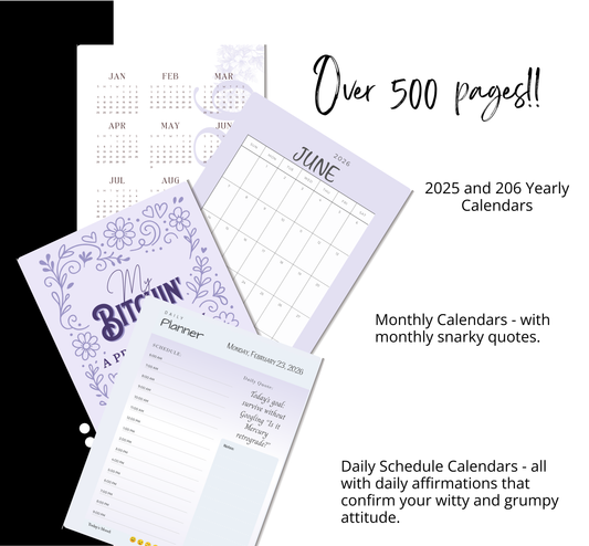 The Bitchin’ Book - A Printable Planner for Things We Just Have to Do. Begrudgingly.