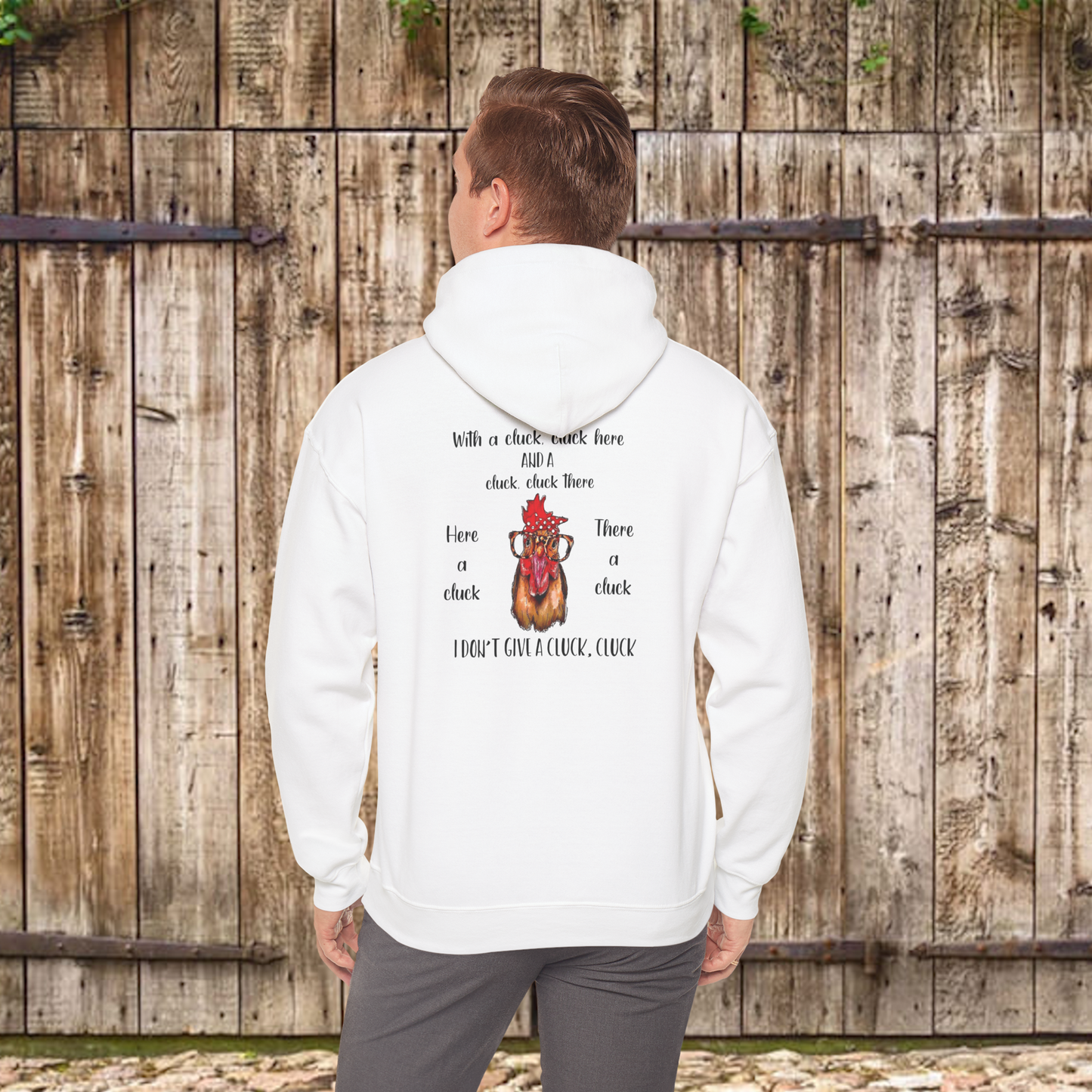 "I Don't Give a Cluck" Hoodie β Hilarious & Cozy Sweatshirt for Chicken Lovers with Front Pocket
