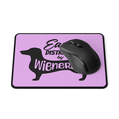 Easily Distracted by Wieners Mousepad for Dachshund Lovers