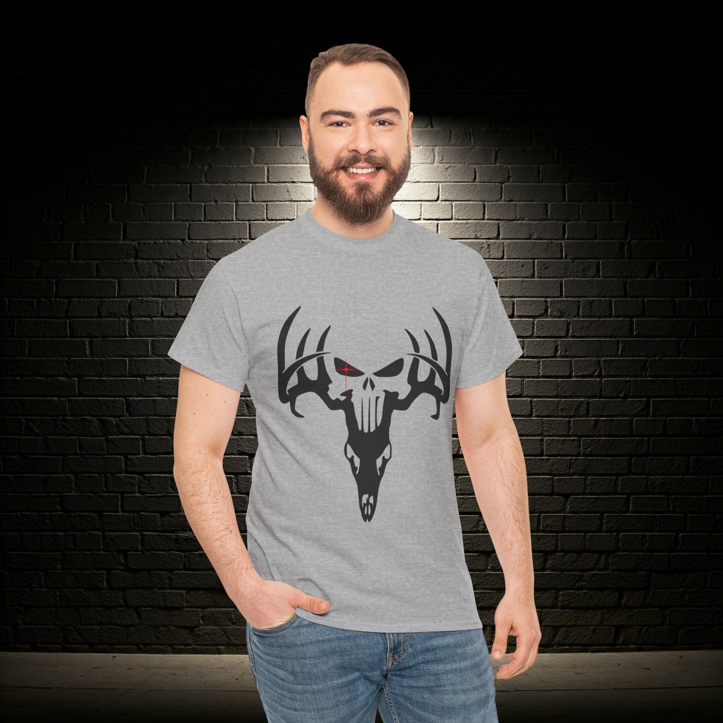 In the Crosshairs Punisher Deer Skull Hunting Lover's T-shirt