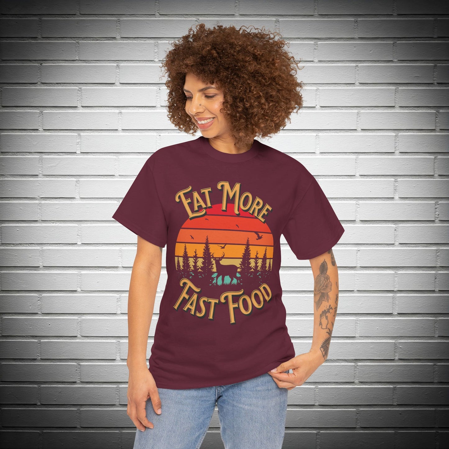 Eat More Fast Food Hunter's Unisex Tee