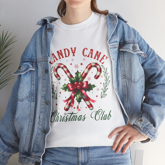 Candy Cane Christmas Club Christmas Short Sleeve Tee