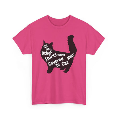 Cat Hair Lover Tee, Funny Cat Shirt, Unisex Graphic T-shirt, Cat Mom Gift