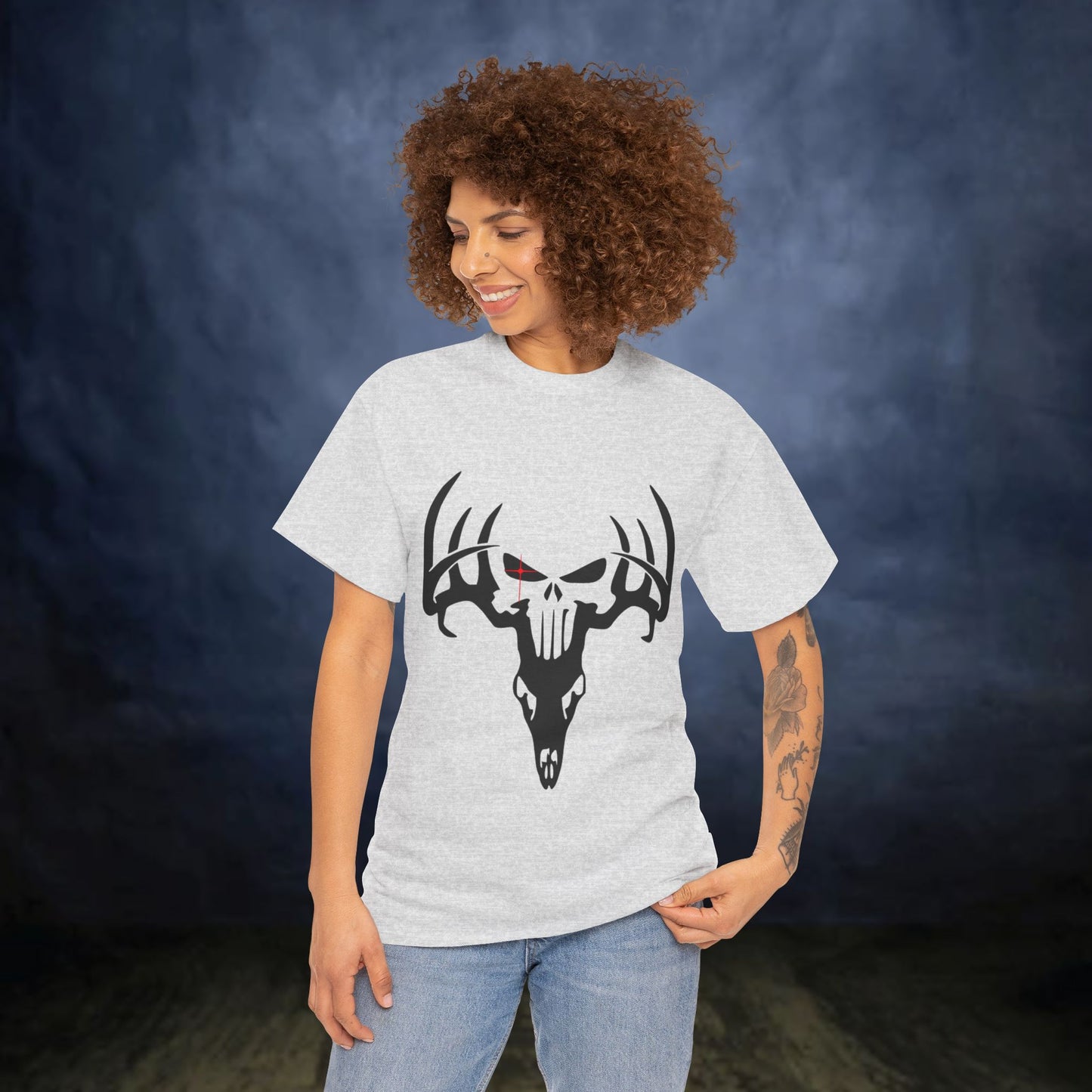 In the Crosshairs Punisher Deer Skull Hunting Lover's T-shirt