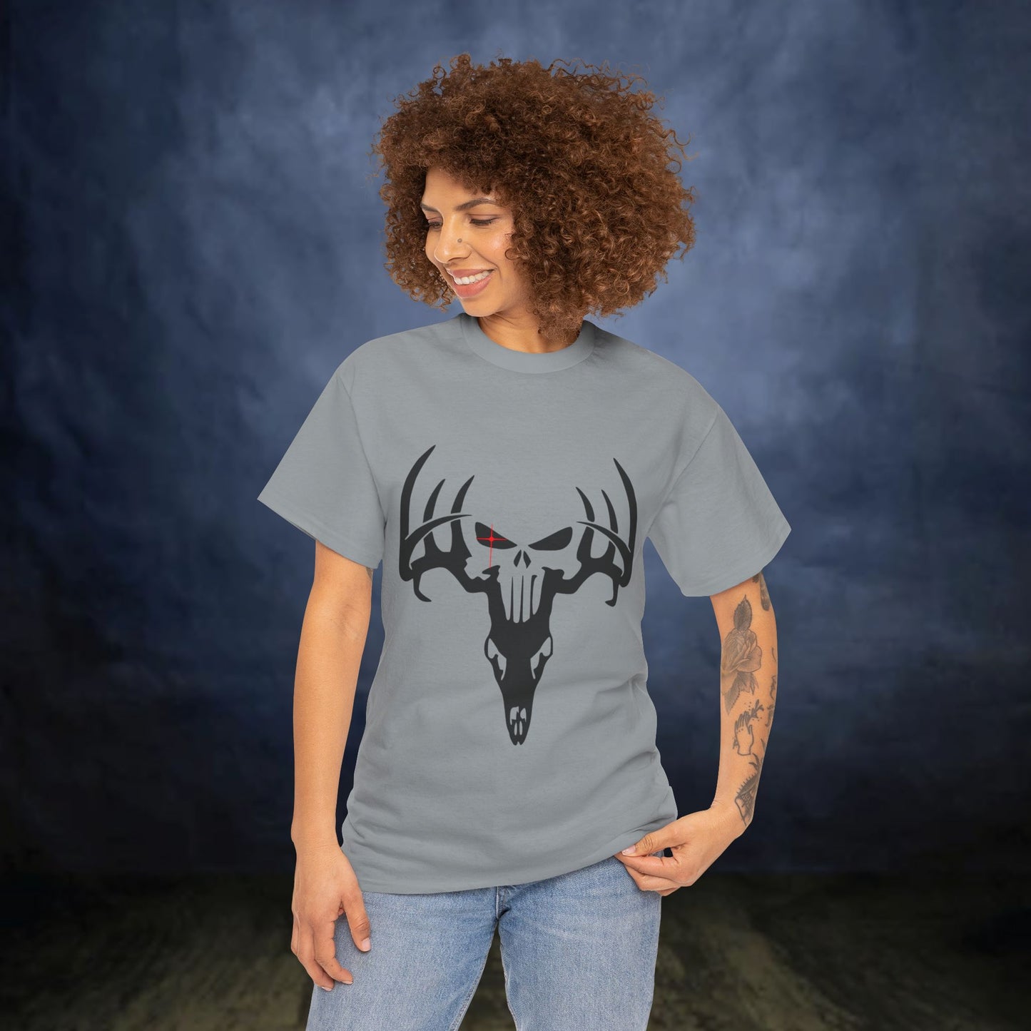 In the Crosshairs Punisher Deer Skull Hunting Lover's T-shirt