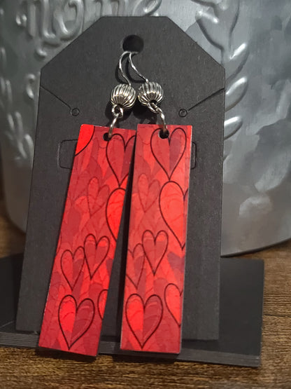 Handmade Dangle Valentine's Earrings, 3 Designs