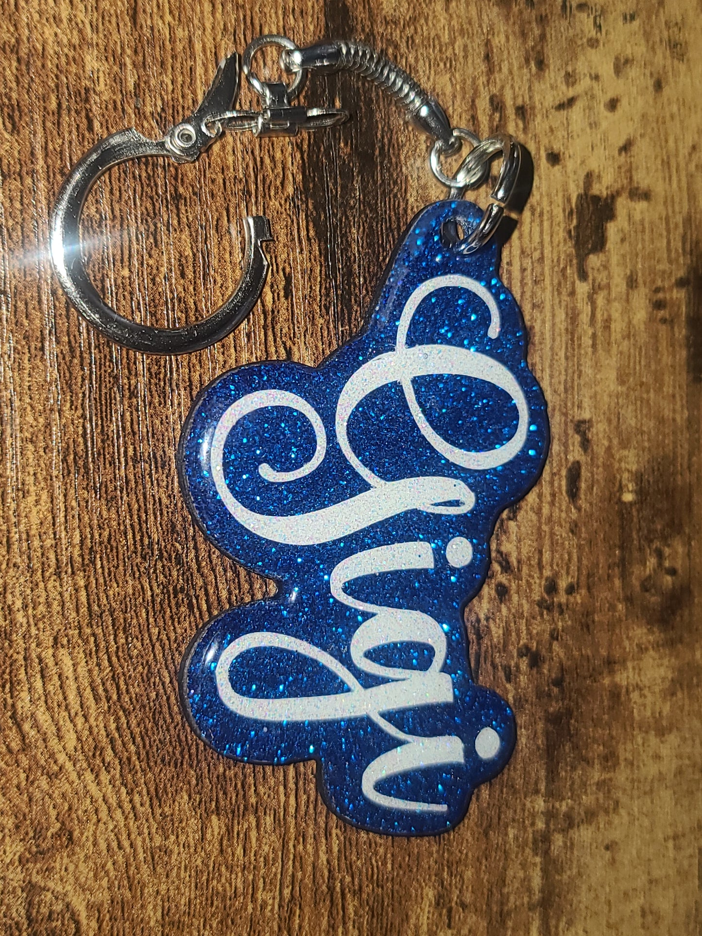 Handmade Wooden Laser-Cut Gigi Keychain