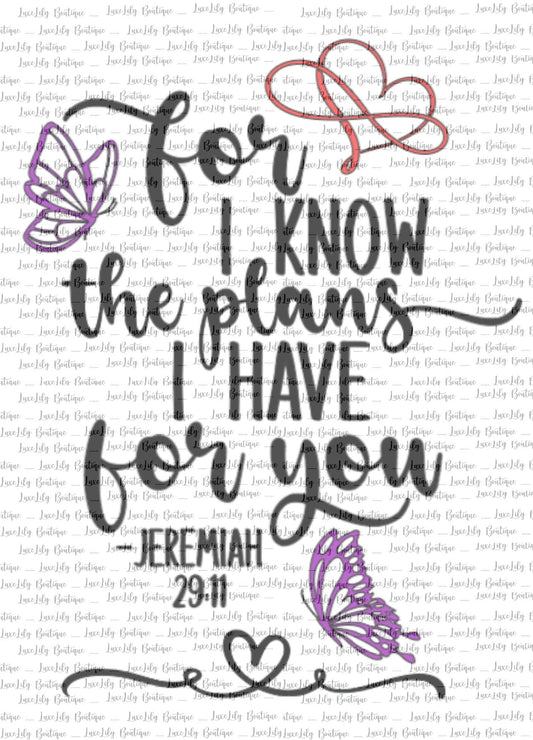 Jeremiah 29:11 SVG - 2 Designs