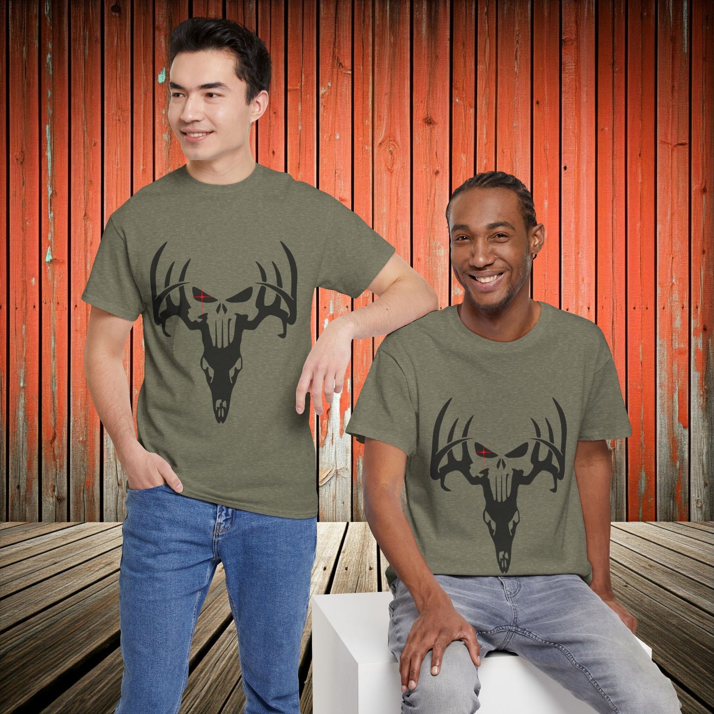 In the Crosshairs Punisher Deer Skull Hunting Lover's T-shirt