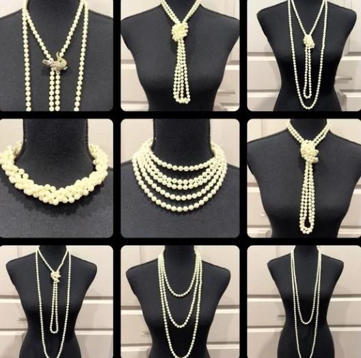 Premier Designs "Opening Night" Endless Faux Pearls Necklace