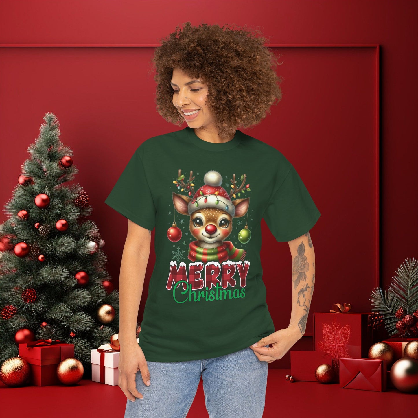 Merry Christmas Adorable Deer T-Shirt