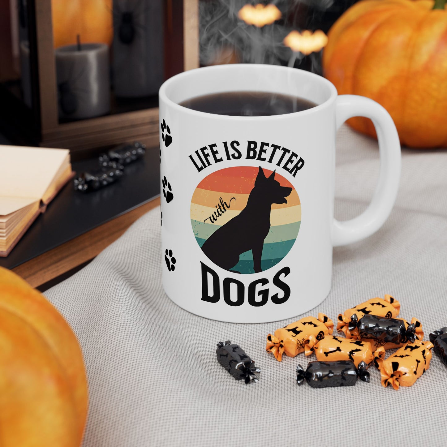 Life is Better with Dogs Coffee Mug (11 or 15 Oz)