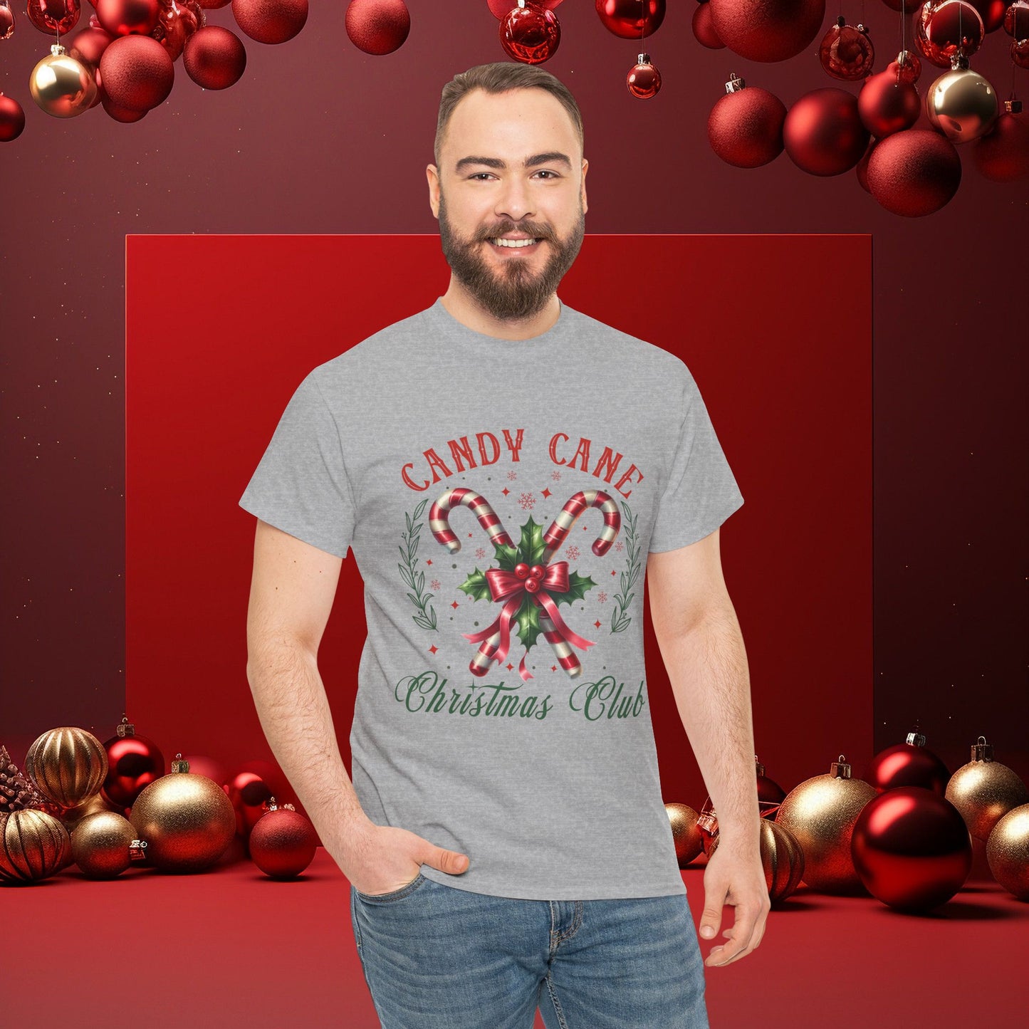 Candy Cane Christmas Club Christmas Short Sleeve Tee