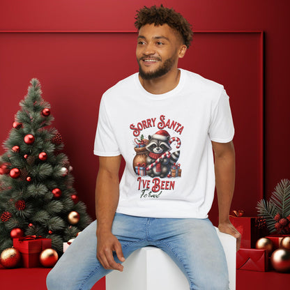 "Sorry Santa, I've Been Feral" Christmas Raccoon Christmas Shirt