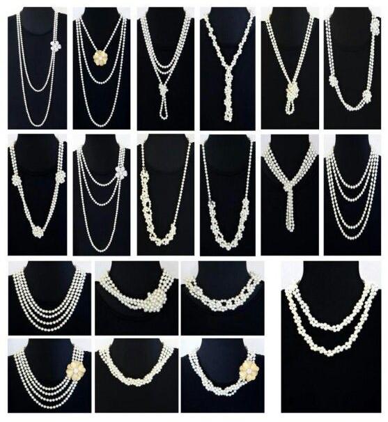 Premier Designs "Opening Night" Endless Faux Pearls Necklace