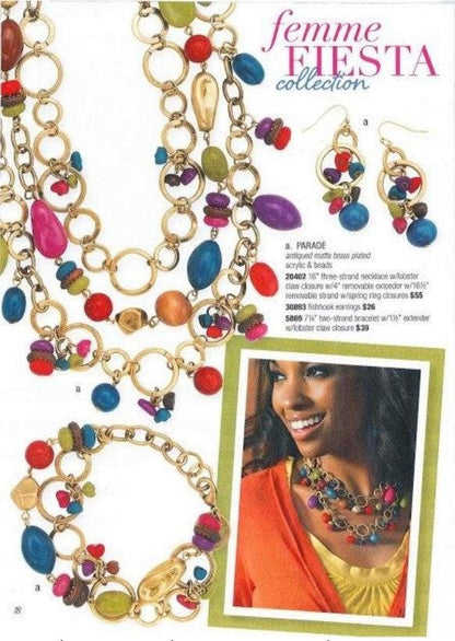 Premier Designs "Parade" Jewelry Set Vintage