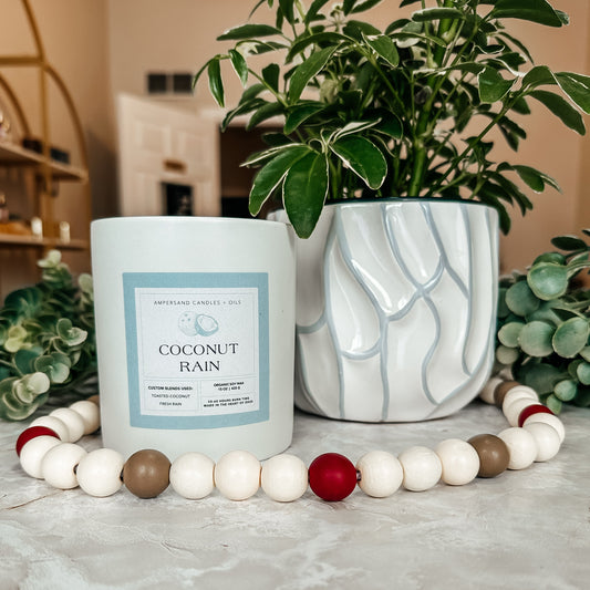 Coconut Rain Beeswax Candle