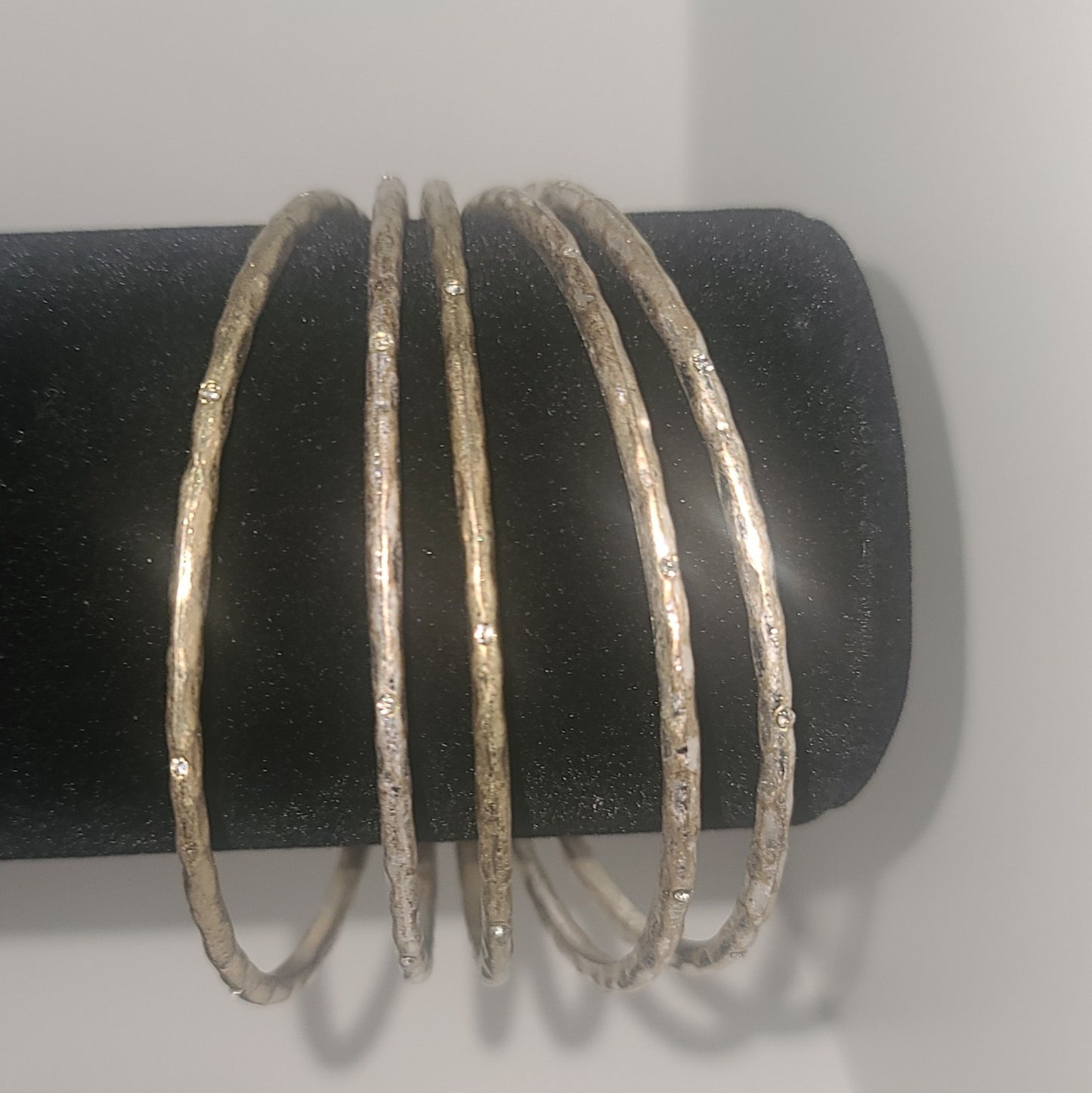 Vintage Premier Designs "Twinkle" 5-Piece Bangle Bracelet Set