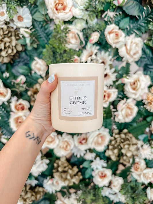 Citrus Crème Beeswax Candle